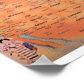 National Indian Tribes Map Poster (Ecke)