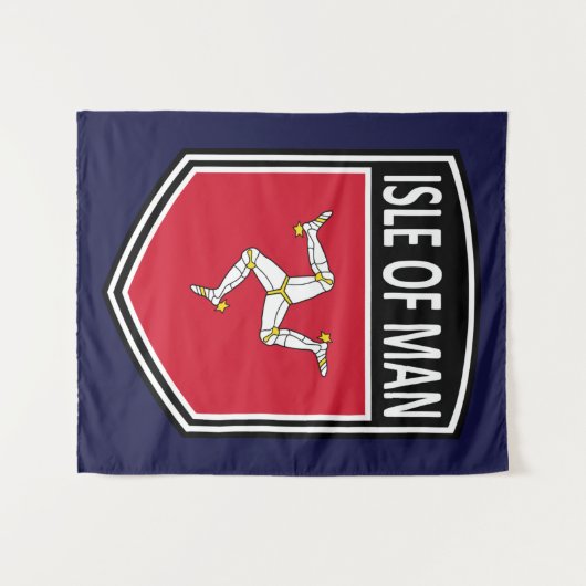 National - Insel Man Wandteppich (Vorderseite (Horizontal))