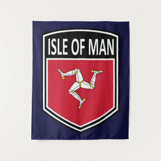 National - Insel Man Wandteppich (Vorderseite)