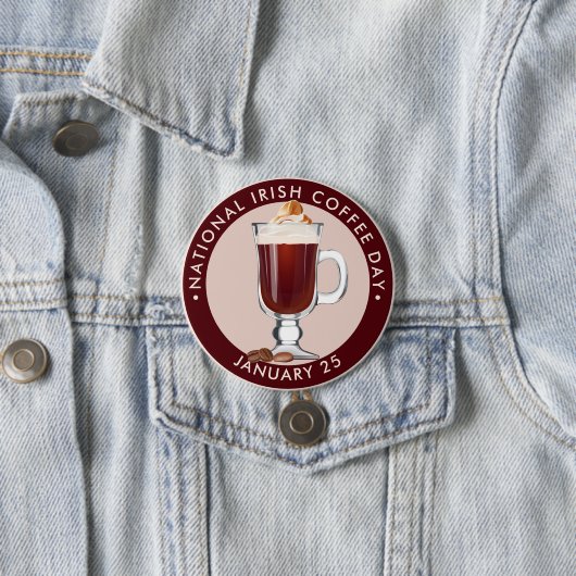 National Irish Coffee Day Button (Beispiel)