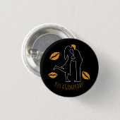 National Kiss a Ginger Day Button (Vorne & Hinten)