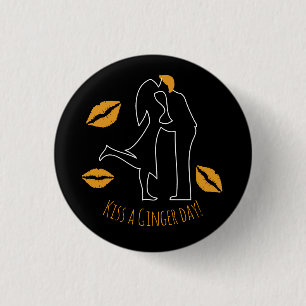 National Kiss a Ginger Day Button