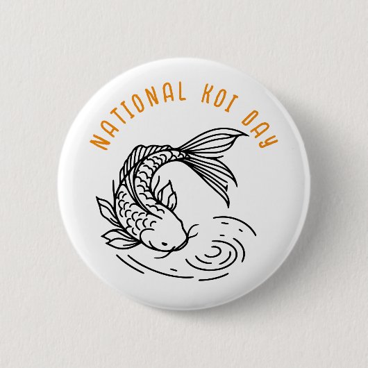 National Koi Day Button (Vorderseite)