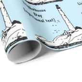 National Lighthouse Day Geschenkpapier (Rolleneckpunkt)
