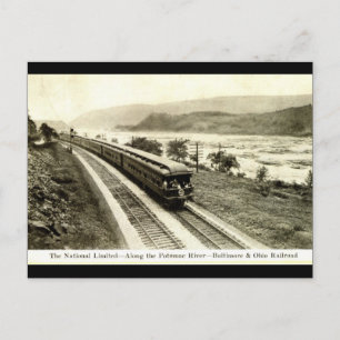 National Limited Baltimore & Ohio Railroad ca. 192 Postkarte