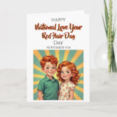 National Love Your Red Hair Day | November 5th Karte (Vorderseite)