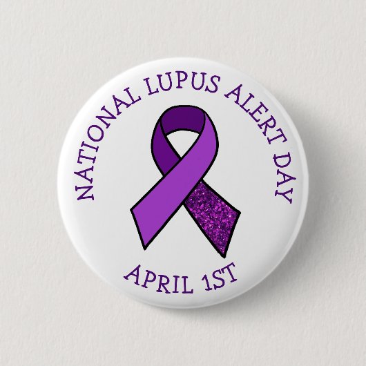 National Lupus Alert Day 1. April Support Button (Vorderseite)