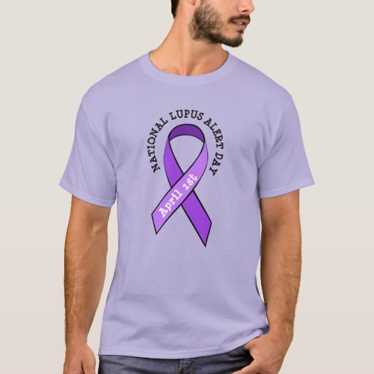 National Lupus Alert Day Awareness Ribbon Shirt (Vorderseite)