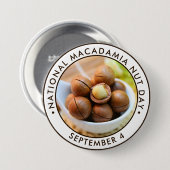 National Macadamia Nut Day Button (Vorne & Hinten)