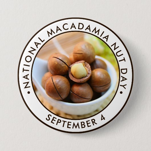 National Macadamia Nut Day Button (Vorderseite)