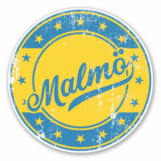 National - Malmö Sverige | Schweden Sticker (Vorderseite)