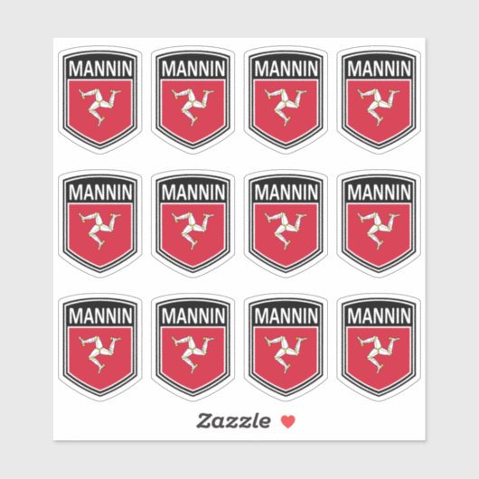 national - Mannin Aufkleber (Blatt)