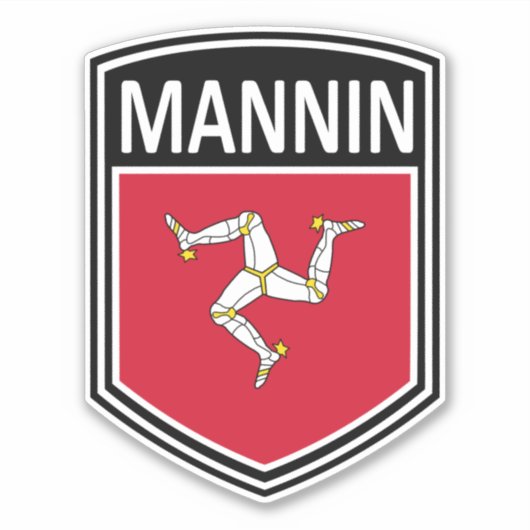 national - Mannin Aufkleber (Vorderseite)