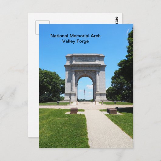 National Memorial Arch Postkarte (Vorne/Hinten)