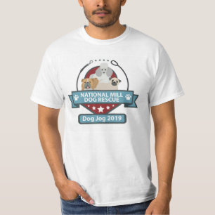National Mill Hund Rescue 2019 Hund Jog T-Shirt