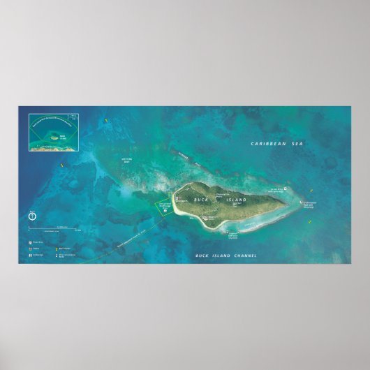 National Monument Buck Island Reef Poster (Vorne)