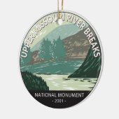 National Monument of Upper Missouri River Keramik Ornament (Links)