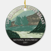National Monument of Upper Missouri River Keramik Ornament (Hinten)