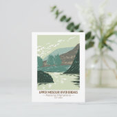 National Monument of Upper Missouri River Postkarte (Stehend Vorderseite)