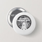National Moon Day Classic Button (Vorne & Hinten)