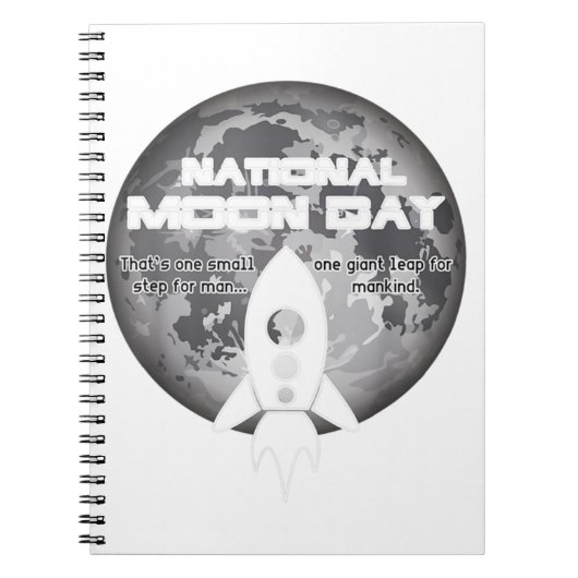 National Moon Day Classic Notizblock (Vorderseite)