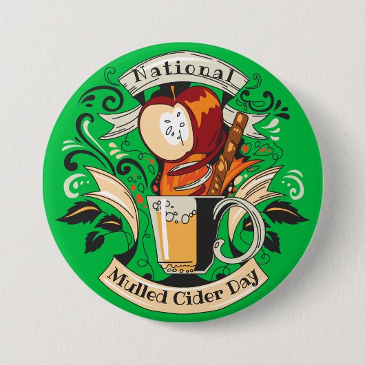 National Mulled Cider Day Button (Vorderseite)