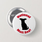National Mutt Day Button (Vorne & Hinten)