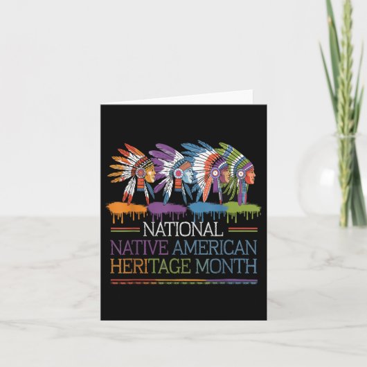 National National National Native American Heritag Karte (Vorderseite)