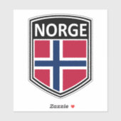 National - Norge Aufkleber (Blatt)