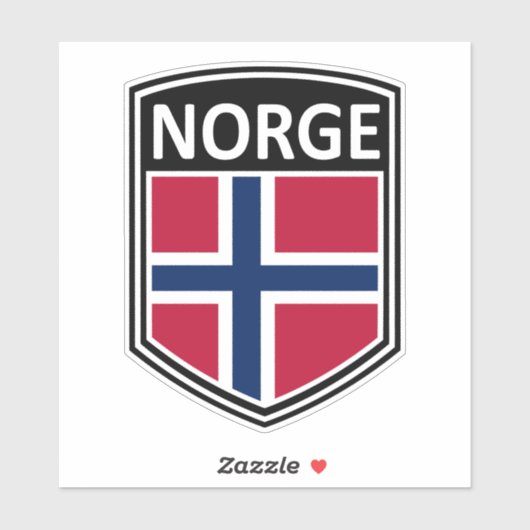 National - Norge Aufkleber (Blatt)