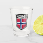 National - Norge Schnapsglas (Vorderseite)