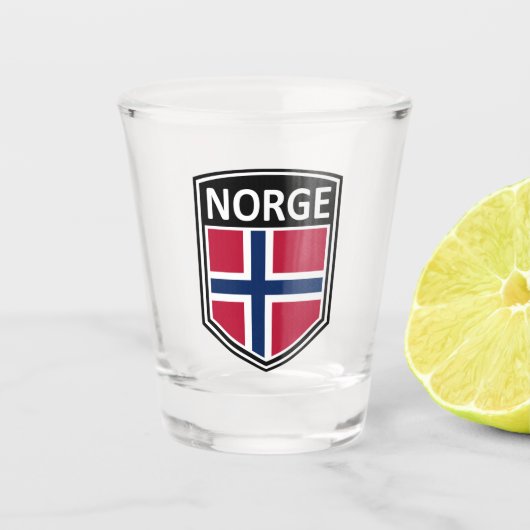National - Norge Schnapsglas (Vorderseite)