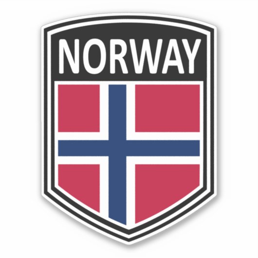 National - Norwegen Aufkleber (Vorderseite)