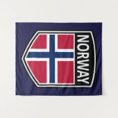National - Norwegen Wandteppich (Vorderseite (Horizontal))