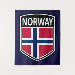 National - Norwegen Wandteppich