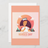 National Nurse's Day Greeting Card Feiertagskarte (Vorne/Hinten)