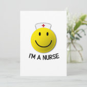National Nurses Day I bin ein Krankenpfleger Emoji Karte (Stehend Vorderseite)