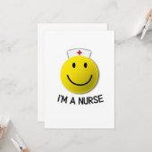 National Nurses Day I bin ein Krankenpfleger Emoji Karte (Vorderseite/Rückseite Beispiel)