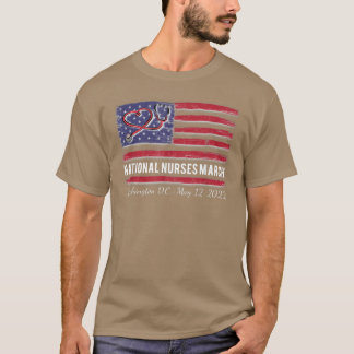 National Nurses März 12. Mai 2022 US-Flagge Stetho T-Shirt