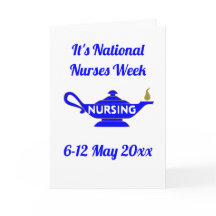 National Nurses Week Dankeschön Karte