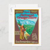 National Orange ShowPoster #1 Postkarte (Vorne/Hinten)
