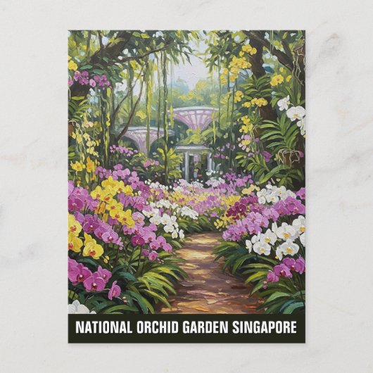 National Orchid Garden Singapur Postcard Postkarte (Vorderseite)