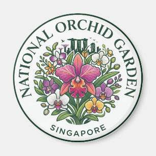 National Orchid Garden Singapur Singapur Magnet