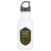 National Park Addict Premium Edelstahlflasche (Vorderseite)