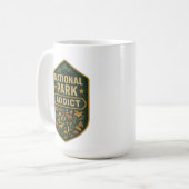 National Park Addict Premium Kaffeetasse (Vorderseite Links)