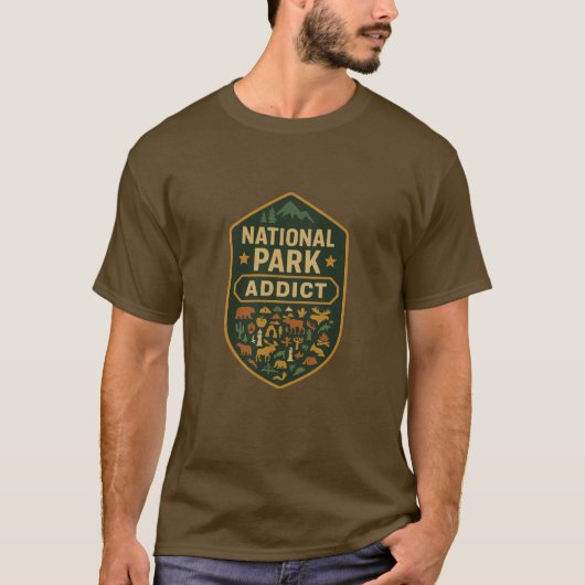 National Park Addict Premium Men's T-Shirt (Vorderseite)