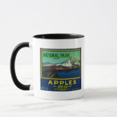 National Park Apple Crate LabelHood River, OR Tasse (Links)