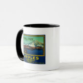 National Park Apple Crate LabelHood River, OR Tasse (Vorderseite Links)
