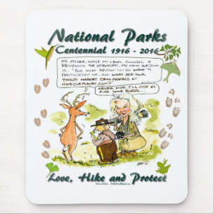 National Park Centennial Fotograf Cartoon Mousepad