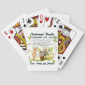 National Park Centennial Fotograf Cartoon Spielkarten (Rückseite)